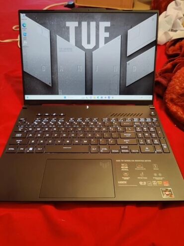 asus tuf f15: Ноутбук, Asus, 16 ГБ ОЭТ, AMD Ryzen 7, 16 ", Колдонулган, Оюндар үчүн
