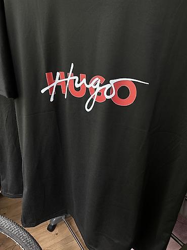 Футболки: Мужская футболка, L, XL, 2XL, Boss, Новый, цвет - Черный — 2