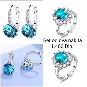 roblox ranac: Elegantni posrebreni set od dva nakita sa žigom S925 od hirurskog — 1