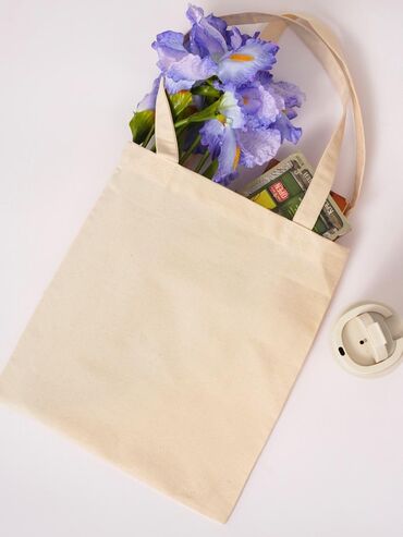 Шопперы: Экологичная сумка-шоппер из натурального хлопка. Прочная и — 10