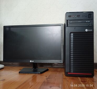 Masaüstü kompüterlər və iş stansiyaları: Sistem bloku İ5/16GB Monitor LG 20LED Ana plata Gigabyte B75 USB3 CPU