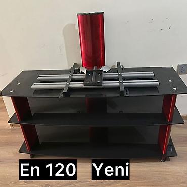 TV stendi və divar/ayaq üçün montaj sistemi - Ölçü: En 120 sm (ümumi lalafo.az -da TV stendi və divar/ayaq üçün montaj sistemi - Ölçü: En 120 sm (ümumi