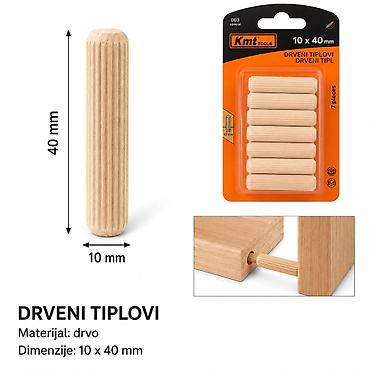 drvene stepenice uradi sam: KMT Drvena ekser 9368830 Opis: Drveni tiplovi za precizno i čvrsto — 1
