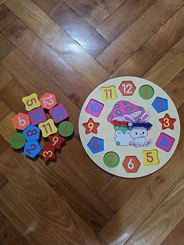 deciji tablet cena: Tražiš poseban poklon za mališane? 🎁🧸 Drveni sat za učenje kroz igru — — 1