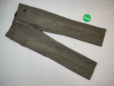 Spodnie: Spodnie, S (EU 36), wzór - Jednolity kolor, kolor - Brązowy