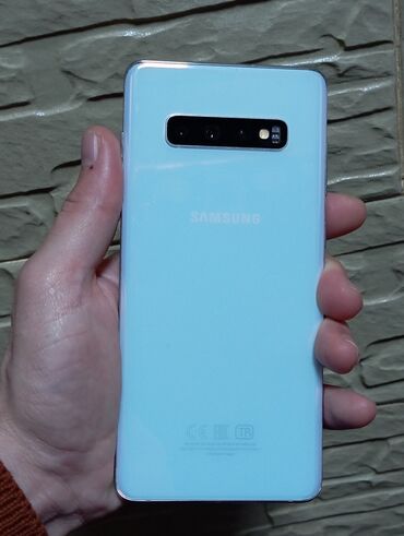 samsung balaca: Samsung Galaxy S10 Plus, 128 GB, rəng - Mavi, Barmaq izi, Simsiz şarj, İki sim kartlı