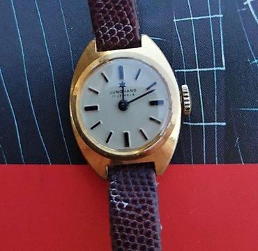 Ručni satovi: Junghans navijač pozlata, Excellanc Japan quartz watch. Cena za komad — 1