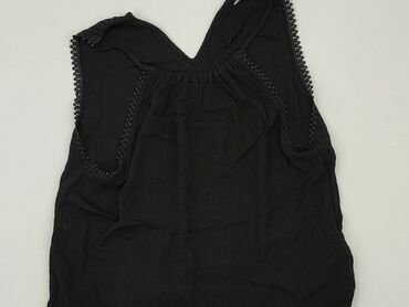czarne bluzki bez ramiączek: Bluzka Damska, H&M, L, stan - Dobry