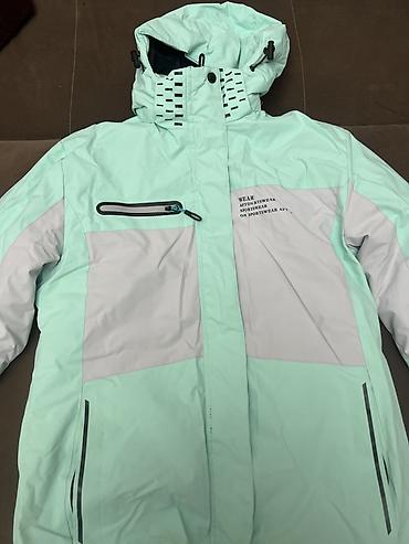бир: Женская горнолыжная/зимняя куртка, мятно-голубого цвета 🔥 Горнолыжный — 4