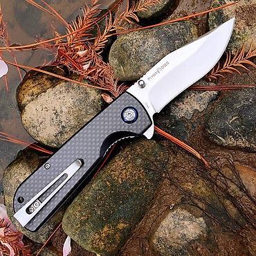 лезвия: Складной нож Watchman W018CF с рукоятью из Карбона (углеродное — 6
