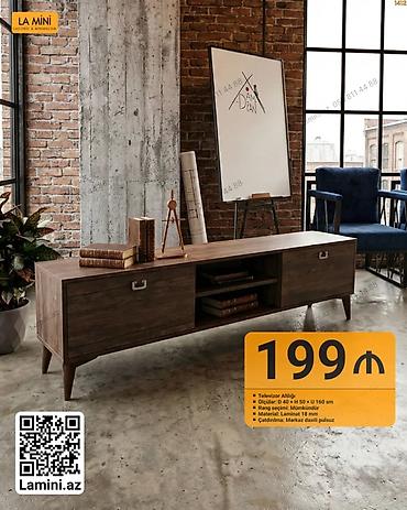 Ev və bağ: Televizor altlığı – LA MINI - Ölçülər: D 40 × H 50 × U 160 sm - — 1