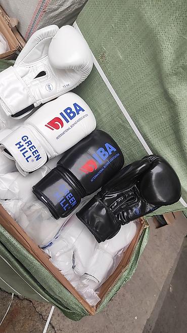 boxing: Боксерские перчатки Green Hill IBA.🇰🇬Цвет🇰🇬🇰🇬💪🏼 ⬜-⬛ — 7