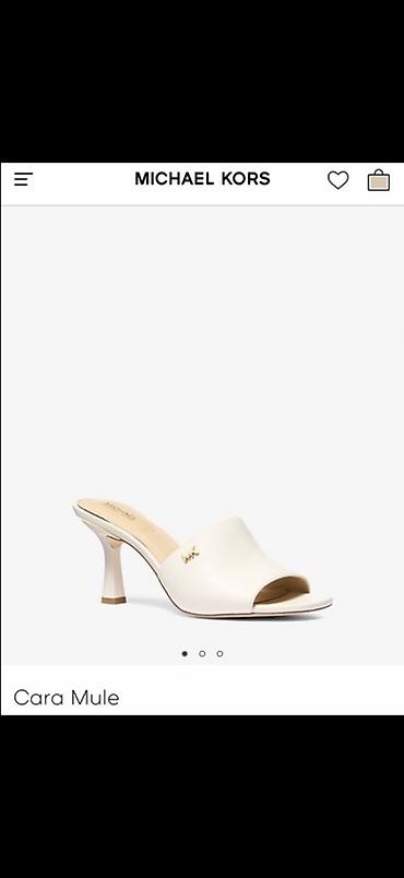 watch 6: Michael Kors Cara Mule – qadın üçün zərif açıq burunlu mıller (yeni) — 1