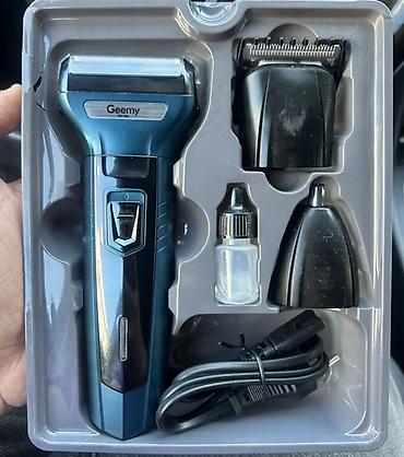 Geemy GM-566 – 3‑ü 1‑də şarj olunan təraş və trimmer dəsti