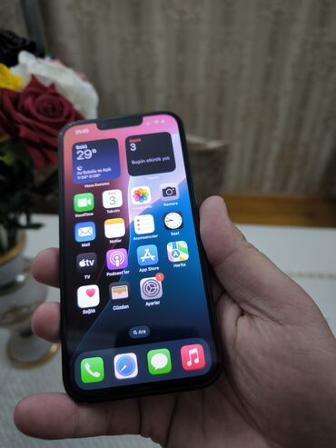 ses guclendiriciler: IPhone 13, 128 ГБ, Зеленый, Отпечаток пальца, Face ID, С документами