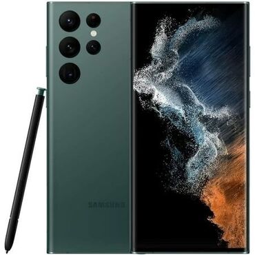купить сотовый телефон: Samsung Galaxy S22 Ultra, түсү - Жашыл