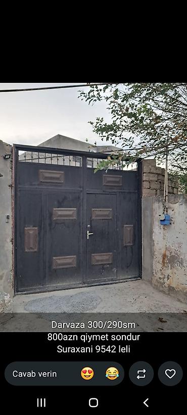 seyf qapi 2ci el: Məhsul: Seyf qapı - Ölçü: 205 x 100 sm - Material: metal, ön paneldə — 4