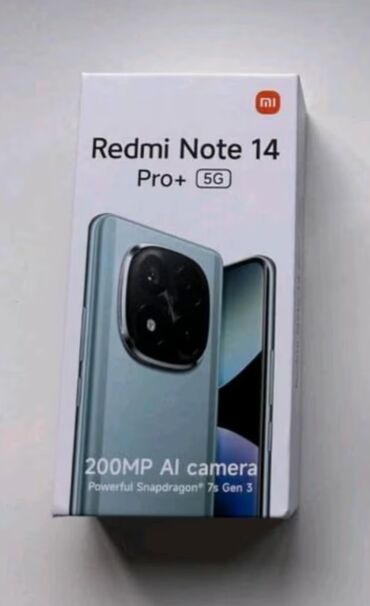 обмен телефон: Redmi, Redmi Note 14 Pro Plus, Жаңы, 256 ГБ, түсү - Кара, Бөлүп төлөө менен, 2 SIM