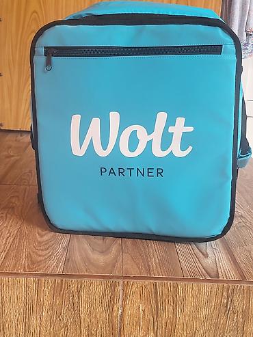 Оборудование для ресторанов, кафе: Wolt Partner termo çatdırılma çantası - Rəng: firuzəyi (Wolt loqolu) — 2