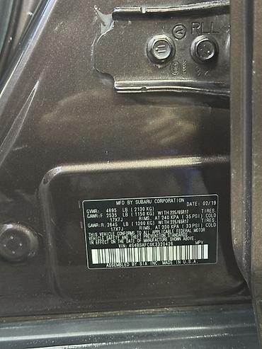 Subaru: Subaru Outback: 2019 г., 2.5 л, Типтроник, Бензин, Универсал — 12