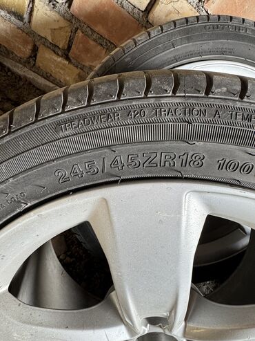 Диски: Железные Диски R 18 Audi, Комплект, отверстий - 5, Б/у — 3