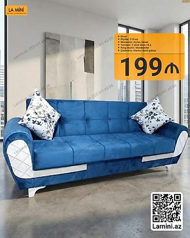 Məhsul: Açılan mexanizimli divan - Ölçü: 210 sm - Mexanizm: Açılan