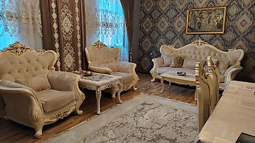 stol uzlukleri: Klassik üslubda dəst mebel Tərkibi: - 3 nəfərlik divan - 2 ədəd geniş — 1