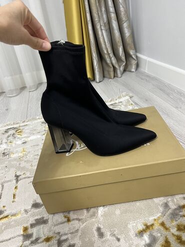 обувь из европы: Сапоги, 36, цвет - Черный