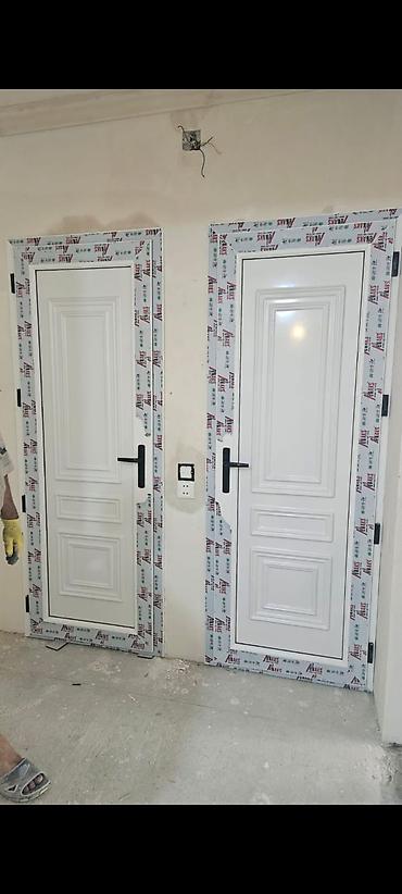 Plastik qapılar: PVC qapı və pəncərələr - Material: PVC profil (üzərində qoruyucu — 8