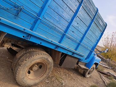 Yük maşınları: Yük maşını – GAZ (klassik kabinli), mavi rəngdə taxta bortlu kuzov — 5