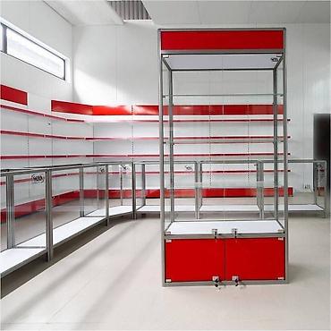 Витрины: Витрина торговая из профиля и стекла, Акция, прилавки, для магазина — 6