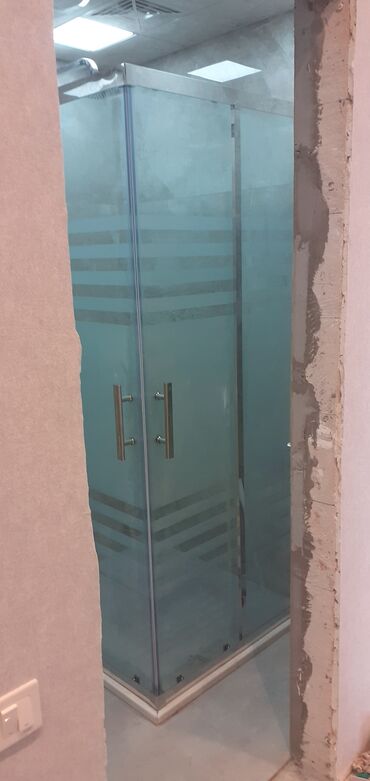 Duş kabinaları, arakəsmələr: Yeni Üstü açıq kabina, Künc üçün, Pulsuz çatdırılma — 7