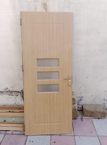 piknik seti: MDF qapı – şüşəli dizayn - Material: açıq palıd rəngli MDF üzlüklü — 1