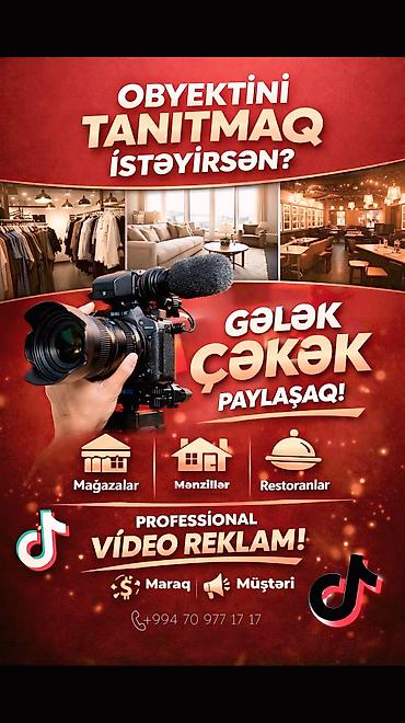 Video çəkiliş: Xidmət: Peşəkar video reklam çəkilişi - Obyektinizi tanıtmaq — 1