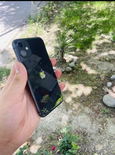Apple iPhone: IPhone 11, 64 GB, Qara, Zəmanət, Face ID, Sənədlərlə