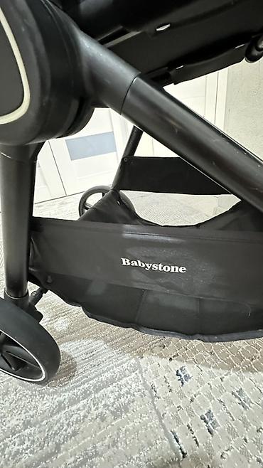 детские летние коляски: Коляска, Babystone, цвет - Черный, Б/у, Самовывоз — 2