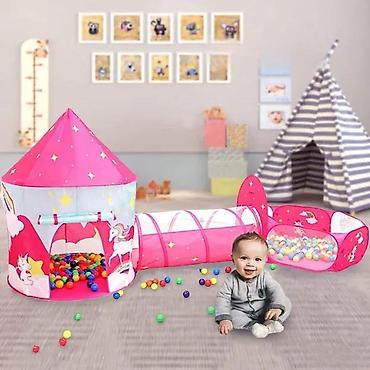 Šatori za decu: SATOR TUNEL BAZEN ZA DEVOJCICE NOVO MODEL 2025 POP-UP SISTEM | Cene — 4