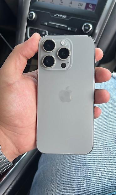usb iphone: IPhone 15 Pro, 256 GB, Natural Titanium, Zəmanət, Simsiz şarj, Face ID — 1