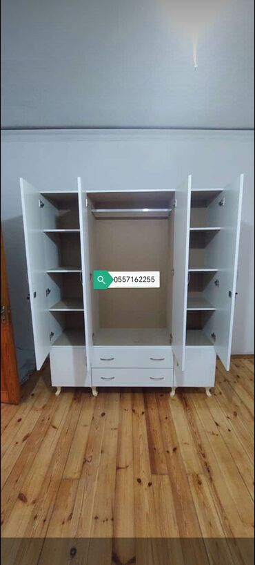 Dolablar: Yeni, 4 qapılı Düz dolab, Dolab-asılqan — 9