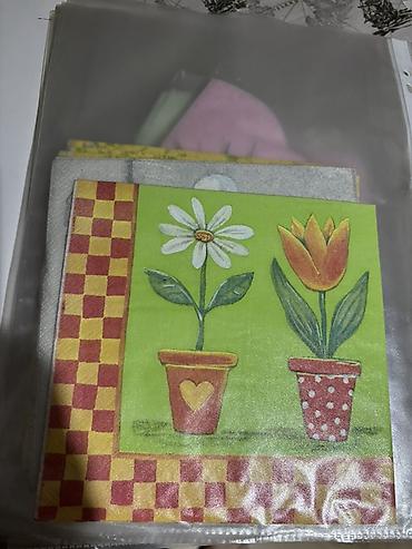 Kuhinjski tekstil: Dekorativne salvete za dekupaz razni motivi. - Set papirnih salveta — 6