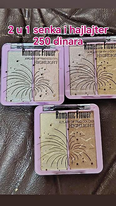 cari: 2 u 1 senka i hajlajter – Romantic Flower Cena: 250 dinara - Paleta — 1