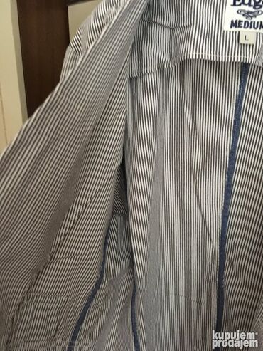 Odela: Soul Edge prugasta strukirana lagana jakna veličine L, bez postave — 9