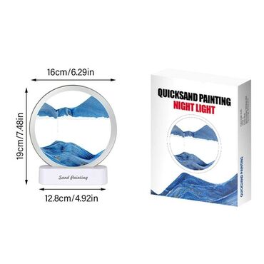 Rasveta: Cena 2250 din Peščano živopisno noćno svetlo Proces rotacije za — 5