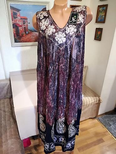 kaftan: Nova zenska indijska haljina bez rukava za punije dame Nini. Indijska — 1
