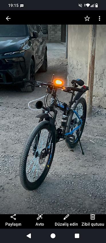 Velosipedlər: BMX marka velosipedi - Gödək çərçivə: ön və arxa amortizasiya - 26" — 2