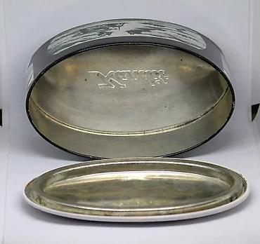 Kutije za odlaganje: Vintage Toleware limena kutija JADRAN 1960. Vintage Toleware limena — 8