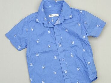 crop top sportowy z długim rękawem: Koszula 1.5-2 lat, stan - Bardzo dobry, wzór - Print, kolor - Błękitny