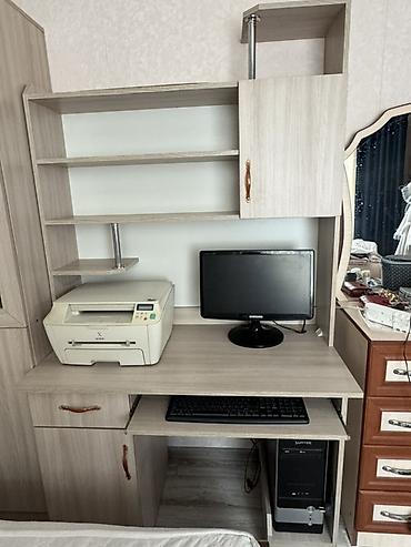 шкафы офисные: Компьютерный стол + ПК + Принтер Xerox 3в1. Готовое рабочее место. Всё — 4