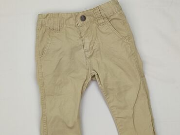 reserved zielona koszula: Baby material trousers, 9-12 months, 74-80 cm, condition - Very good