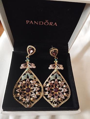 Наборы украшений: Украшения Pandora — набор - Серьги-капли с изумрудно-зелёными — 11